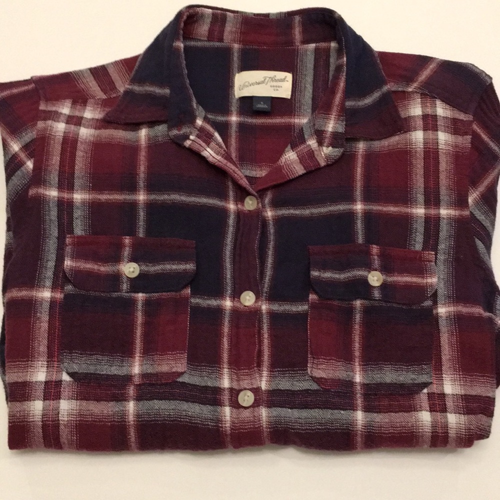 Universal Thread Goods Flannel Shirt Women’s Sm - Picture 2 of 4